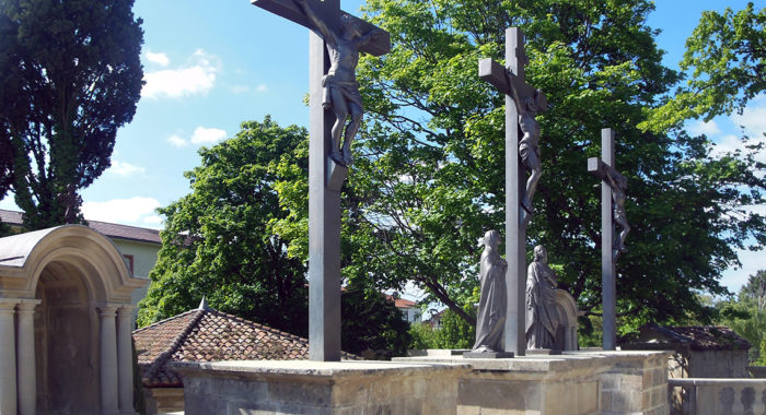 Visite du chantier de restauration du Calvaire des Récollets